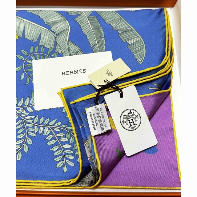 Hermes(エルメス)の新品未使用　エルメス　カレ ダブルフェイス 90 《画家たちの庭》 2023SS レディースのファッション小物(バンダナ/スカーフ)の商品写真