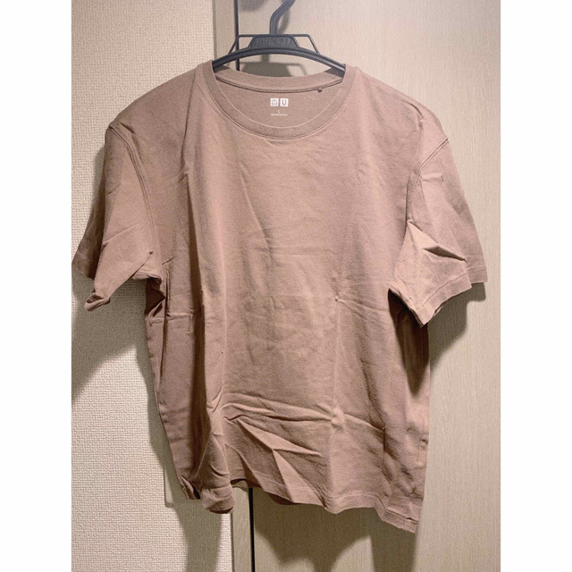UNIQLO(ユニクロ)の【UNIQLO】無地Tシャツ　ブラウン レディースのトップス(Tシャツ(半袖/袖なし))の商品写真
