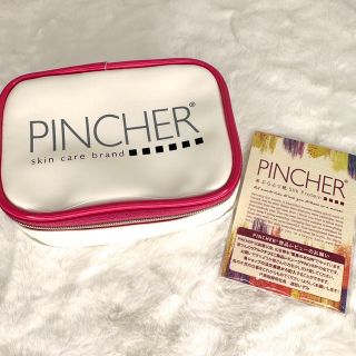 処分セール！】PINCHER●ピンシャー ピンク ポーチ & あぶらとり紙