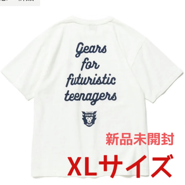 ヒューマンメイド ハートバッジ Tシャツ ホワイト XLサイズ