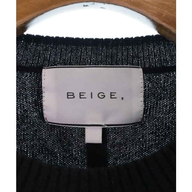 BEIGE, ベイジ ニット・セーター 4(XL位) 黒 【古着】【中古】