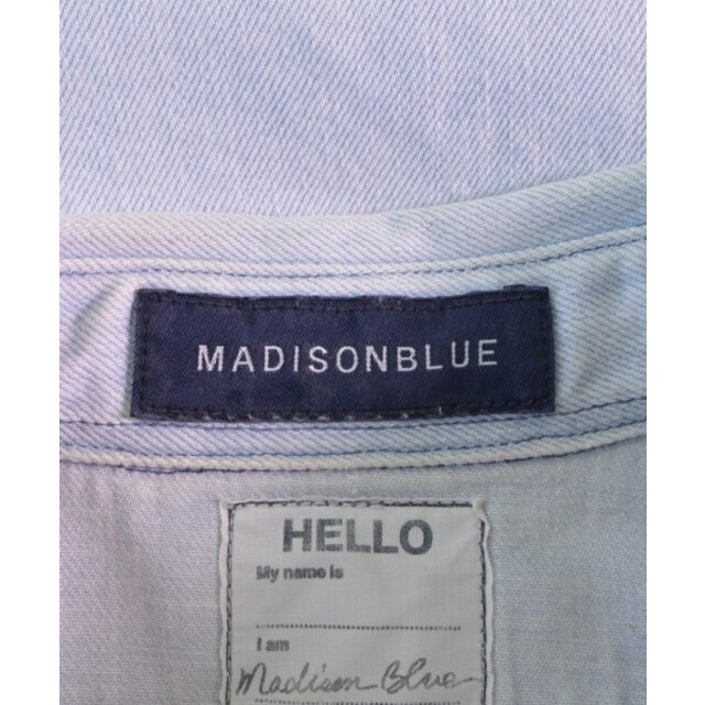 MADISONBLUE(マディソンブルー)のMADISON BLUE カジュアルシャツ 02(M位) インディゴ(デニム) 【古着】【中古】 レディースのトップス(シャツ/ブラウス(長袖/七分))の商品写真