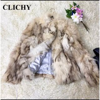 【美品】Real Fur 高級毛皮 リアルファー セミロングコート free