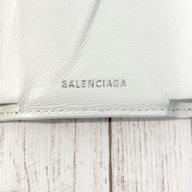 美品】バレンシアガ 財布 三つ折り ペーパーミニウォレット スプレー