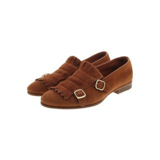 サントーニ(Santoni)のSANTONI ドレスシューズ/ローファー 37(23.5cm位) 茶系 【古着】【中古】(ローファー/革靴)