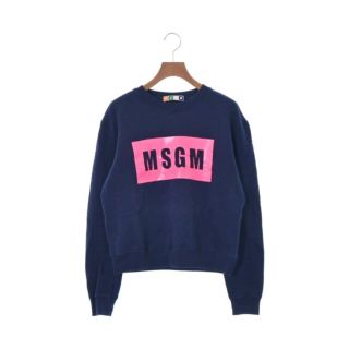 エムエスジイエム(MSGM)のMSGM エムエスジーエム スウェット S 紺 【古着】【中古】(トレーナー/スウェット)