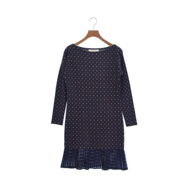 See By Chloe ワンピース 34(XXS位) 紺x白x茶(ドット) - ひざ丈ワンピース