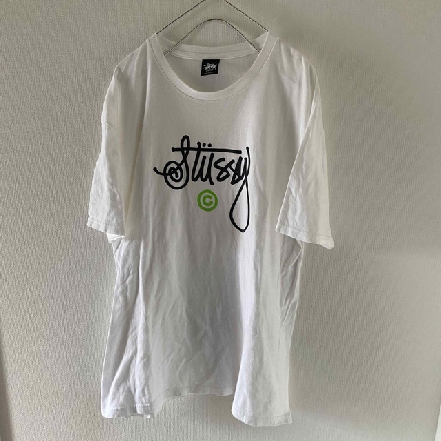 00'sStussyステューシーtシャツホワイト白メンズ半袖mストリート