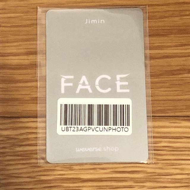JIMIN FACE weverse限定特典　PVCトレカ　ジミン　アルバム