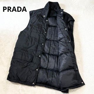 PRADA プラダ ライトナイロン ダウンベスト ブラック