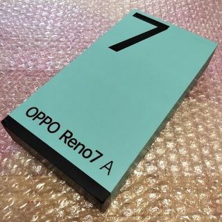 オッポ(OPPO)の⭐新品同様⭐OPPO Reno7 A/CPH2353/ノンキャリア版/ブルー♪(スマートフォン本体)