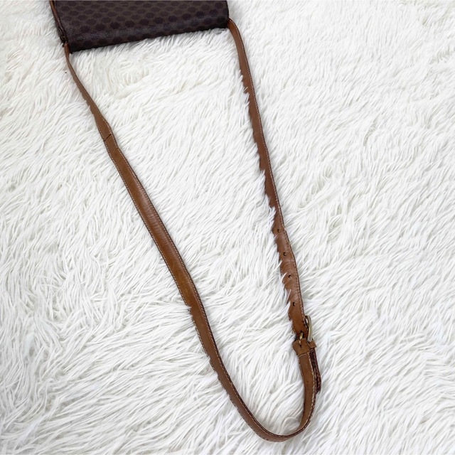 【レア品☆】セリーヌ ショルダーバッグ マカダム トリオンフ ターンロック 金具