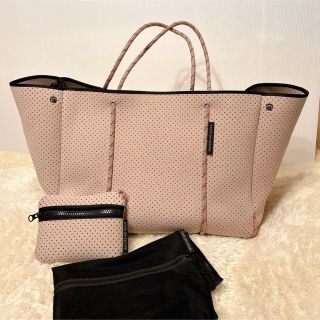 ステイトオブエスケープ(State of Escape)の【美品】ステートオブエスケープ BLUSH PINK トートバック ポーチ付き(トートバッグ)