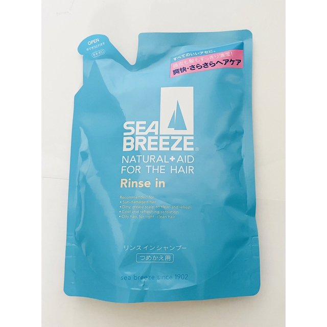 SEA BREEZE(シーブリーズ)の３個セット！シーブリーズ リンスインシャンプー つめかえ用 400ml コスメ/美容のヘアケア/スタイリング(シャンプー)の商品写真