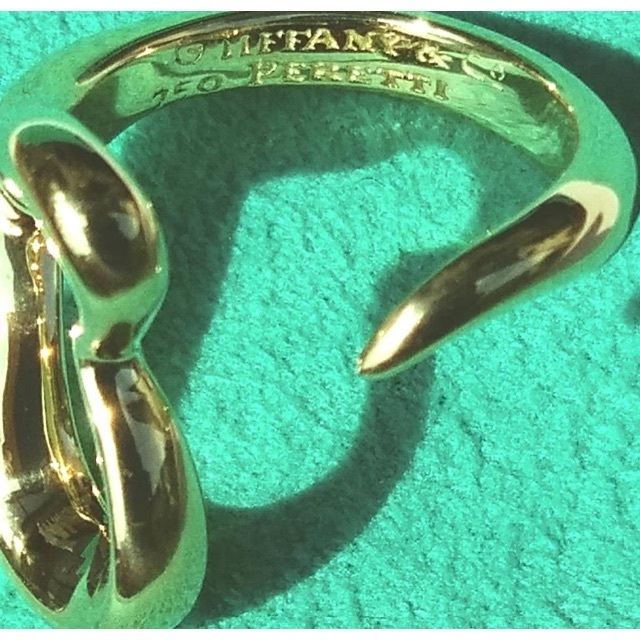 Tiffany & Co.(ティファニー)の🇺🇸TIFFANY&CO. 750 PERETTI 🇺🇸オープンハート　広瀬黒澤 レディースのアクセサリー(リング(指輪))の商品写真