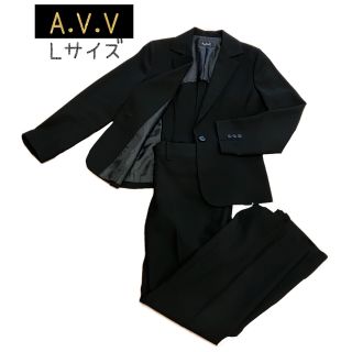 アーヴェヴェ(a.v.v)の【美品】A.V.V パンツスーツ上下 Lサイズ ポリエステル 背抜き(スーツ)