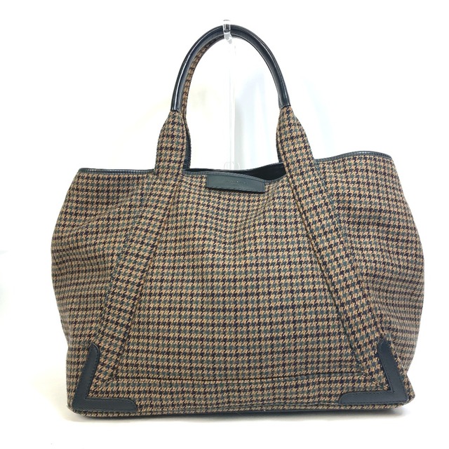 Balenciaga - バレンシアガ BALENCIAGA ネイビー カバ M 339936 千鳥格