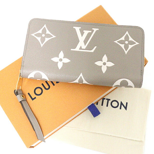 LOUIS VUITTON(ルイヴィトン)のLOUIS VUITTON ルイ・ヴィトン ジッピー・ウォレット ラウンドファスナー長財布 モノグラム・アンプラント レザー M69794 トゥルトレール クレーム ベージュ ゴールド金具 未使用品 レディースのファッション小物(財布)の商品写真