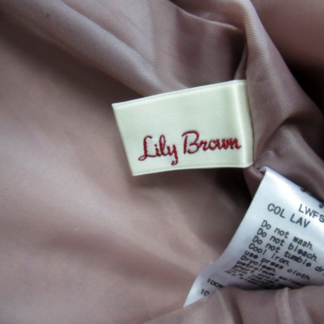 Lily Brown(リリーブラウン)のリリーブラウン Lily Brown 台形スカート 総柄 0 ピンクベージュ レディースのスカート(ミニスカート)の商品写真