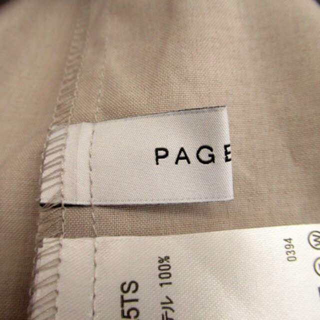 PAGEBOY(ページボーイ)のページボーイ シャツ ブラウス 五分袖 オープンカラー スリット F グレー レディースのトップス(その他)の商品写真