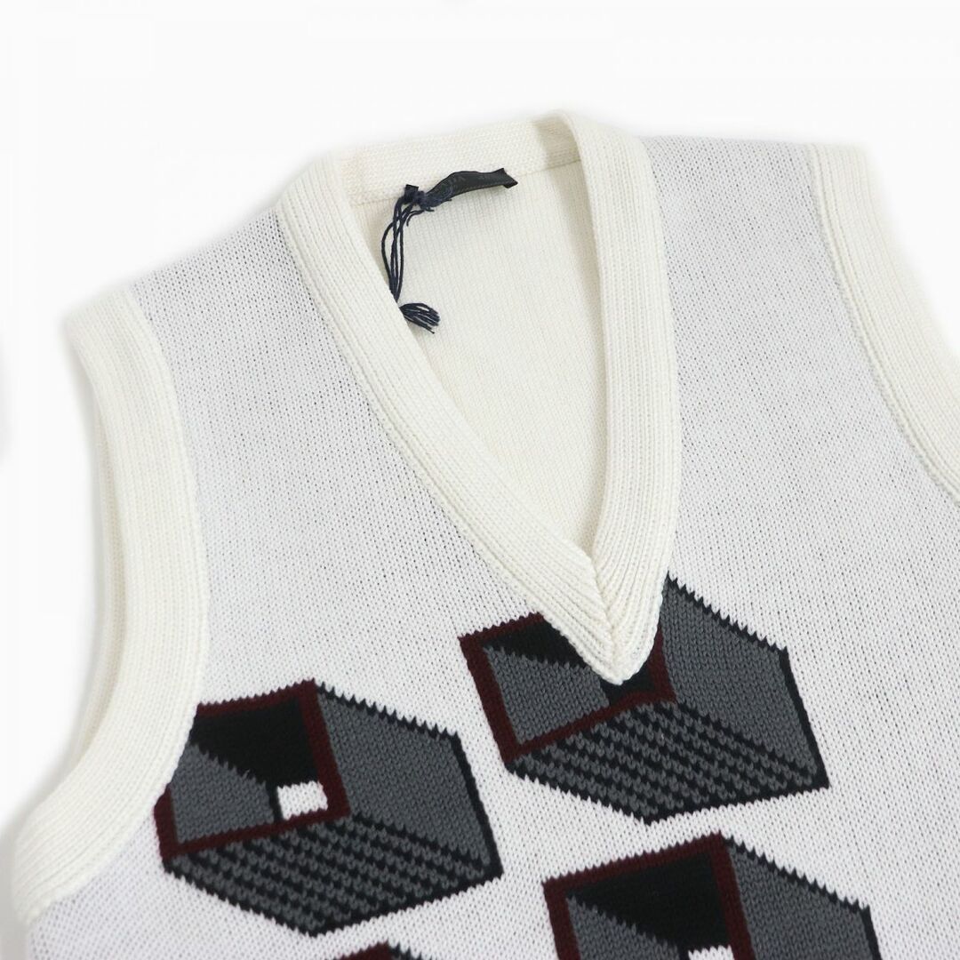PRADA - 未使用品□20AW PRADA/プラダ UMT376 キューブ柄 Vネック