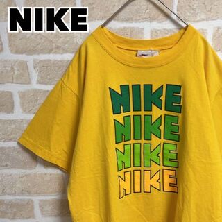 ナイキ(NIKE)の90s NIKE ナイキ Tシャツ 半袖 イエロー ゴツナイキ ヴィンテージ(Tシャツ/カットソー(半袖/袖なし))