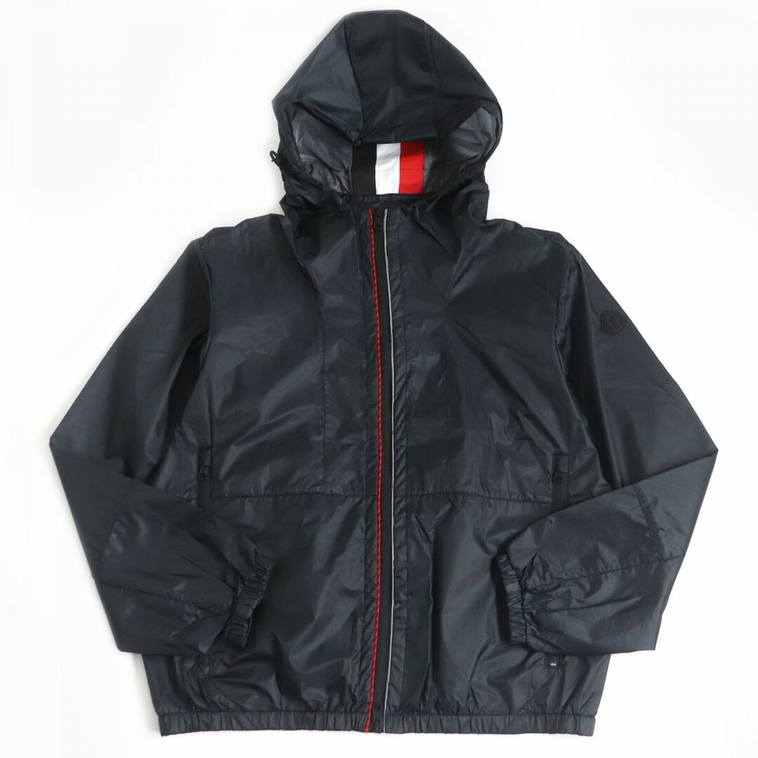 極美品□19SS MONCLER/モンクレール AURIOL ダブルジップ フーデッド ナイロンジャンパー/ウィンドブレーカー ダークグレー 3 正規品　t07-st30322-744