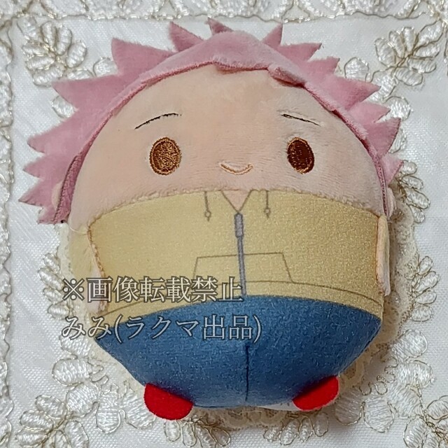 呪術廻戦 虎杖悠仁 ふわコロりん ぬいぐるみ ボールチェーン付き エンタメ/ホビーのアニメグッズ(その他)の商品写真