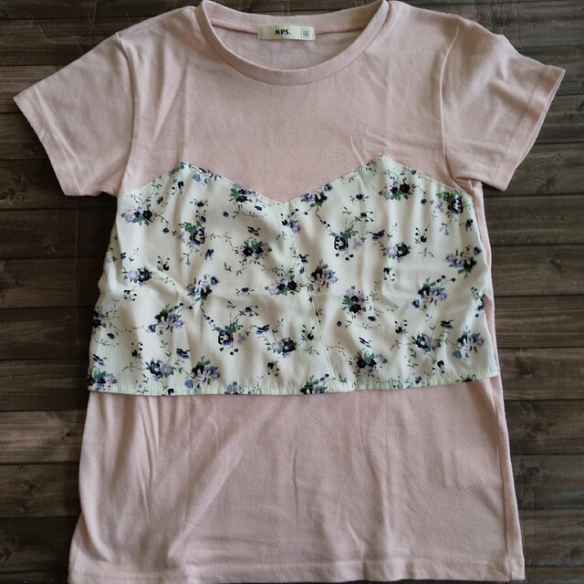 Tシャツ2枚セット サイズ140 女の子向け キッズ/ベビー/マタニティのキッズ服女の子用(90cm~)(Tシャツ/カットソー)の商品写真