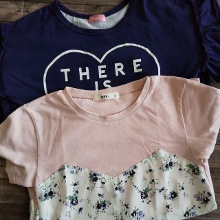 Tシャツ2枚セット サイズ140 女の子向け(Tシャツ/カットソー)