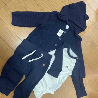 ベビーギャップ(babyGAP)のGAP BABY 3点セット　男の子　くま耳(ロンパース)