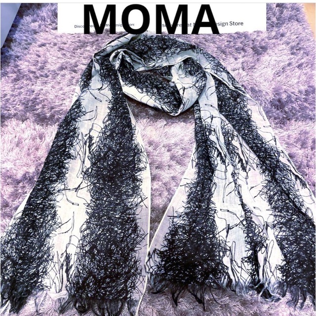 NEWYORK モマ MOMA ストール新品218×48 $198.00 春新作の 8608円 www