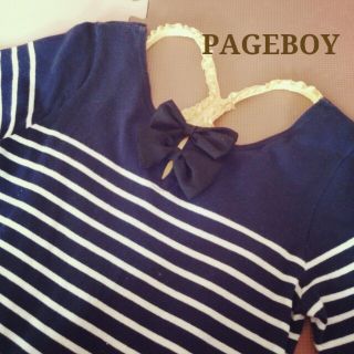 ページボーイ(PAGEBOY)のうしろリボンワンピース♡(ひざ丈ワンピース)