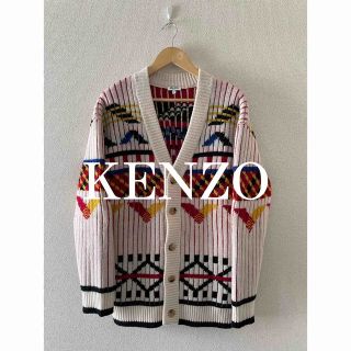 ケンゾー(KENZO)のKENZO Peruvian Fair Isle Vee Cardigan(カーディガン)