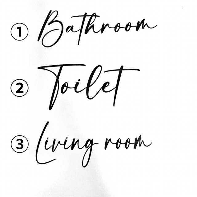 インテリアステッカー✰ Toilet  Bathroom  Livingroom インテリア/住まい/日用品のインテリア小物(その他)の商品写真