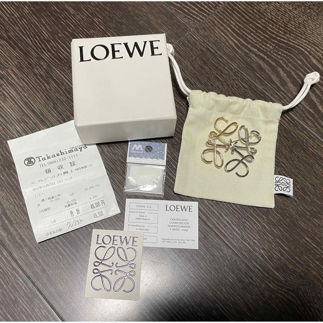 LOEWE ロエベ アナグラムブローチ ⭐︎ ほぼ未使用アクセサリー