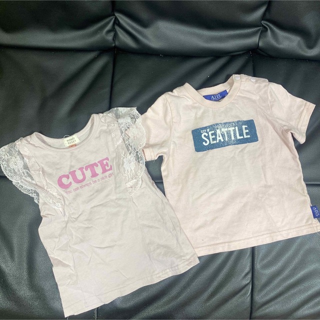 AZZURE(アズール)のkids AZUL Tシャツ ノースリーブ 90 95 キッズ/ベビー/マタニティのキッズ服女の子用(90cm~)(Tシャツ/カットソー)の商品写真