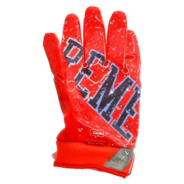 SUPREME シュプリーム 18AW×NIKE Vapor Jet Football Glove ナイキ ベイパー ジェット 4.0 フットボール グローブ レッド