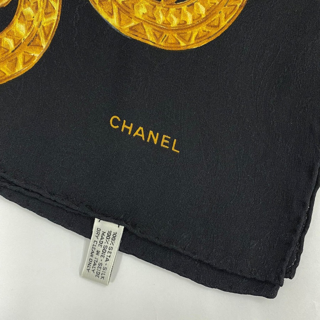 【お買い得】CHANEL スカーフ ゴールドネックレス柄