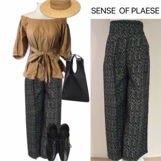 センスオブプレイスバイアーバンリサーチ(SENSE OF PLACE by URBAN RESEARCH)の【人気×美品】SENSE  OF PLAESE.ハイウエストパンツ(その他)