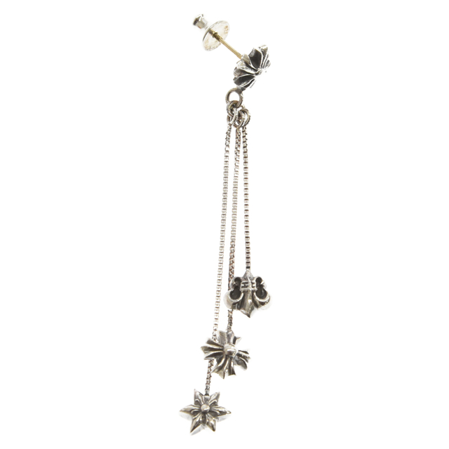 Chrome Hearts(クロムハーツ)のCHROME HEARTS クロムハーツ JOJO PST PLS BS STAR L ジョジョ クロス BSフレア スター ピアス シルバー メンズのアクセサリー(ピアス(片耳用))の商品写真