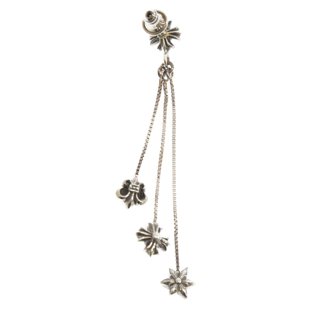 Chrome Hearts(クロムハーツ)のCHROME HEARTS クロムハーツ JOJO PST PLS BS STAR L ジョジョ クロス BSフレア スター ピアス シルバー メンズのアクセサリー(ピアス(片耳用))の商品写真