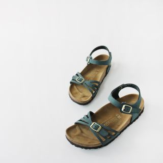 BIRKENSTOCK ビルケンシュトック サンダル 靴 シューズ カーキ グリーン 緑 フラット コンフォート ワンストラップ バックル マドリッド ベーシック レザー サイズ：24.5cm 39 【レディース】