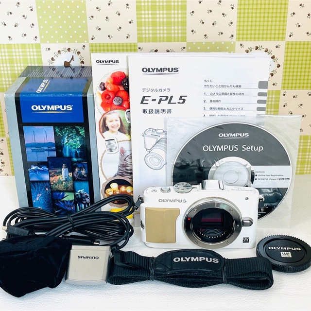 ✨シャッター数5527✨OLYMPUS オリンパス E-PL5 ボディ ホワイト