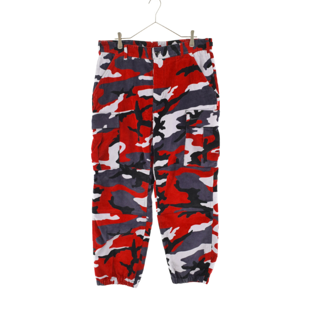 SUPREME シュプリーム 22SS×NIKE Arc Corduroy Cargo Pant Red Camo カモフラージュ柄コーデュロイカーゴパンツ レッド