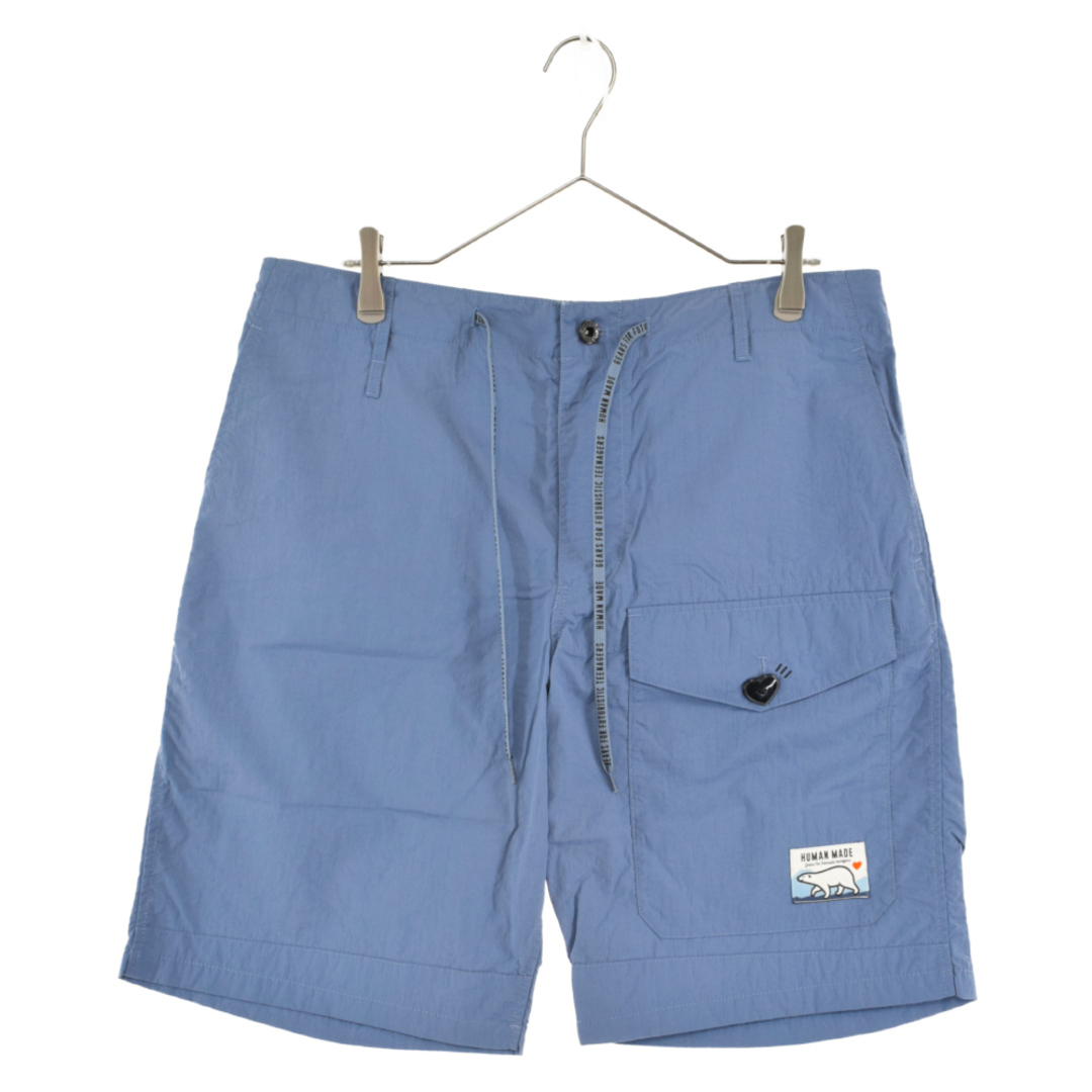 HUMAN MADE ヒューマンメイド NYLON MILITARY SHORTS ナイロンミリタリーショートパンツ HM23PT014 ブルー