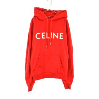 セリーヌ(celine)のCELINE セリーヌ 21SS ロゴプリントデザイン スウェット パーカー レッド 2Y321052H(パーカー)