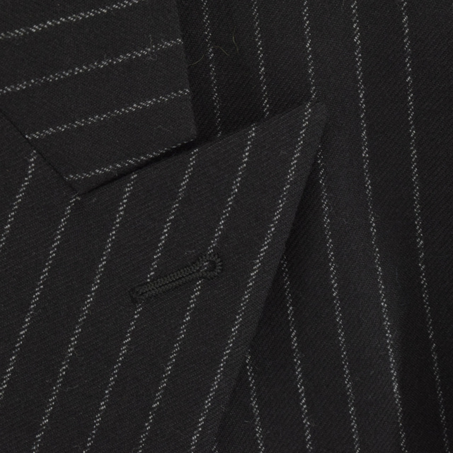 SAINT LAURENT PARIS サンローランパリ ストライプ ウール ダブル