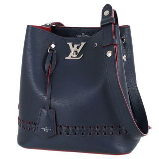 ルイヴィトン(LOUIS VUITTON)のルイヴィトン ショルダーバッグ ネイビー レッド レディース 美品 7690(ショルダーバッグ)