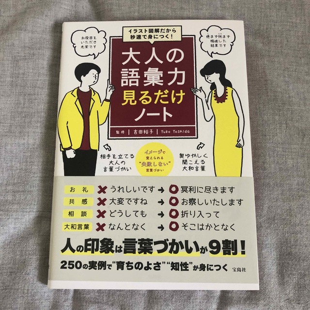 宝島社(タカラジマシャ)の大人の語彙力見るだけノート イラスト図解だから秒速で身につく！ エンタメ/ホビーの本(ビジネス/経済)の商品写真